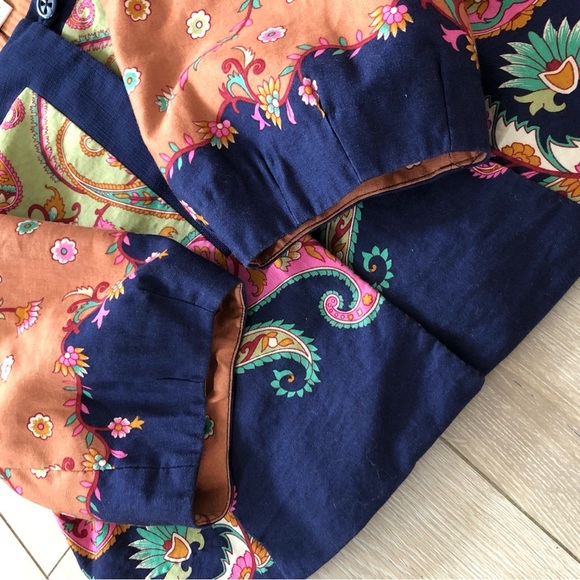 Anthropologie Elevenses Bohemian Floral Print Jacket Size 8 - Picture 13 of 16